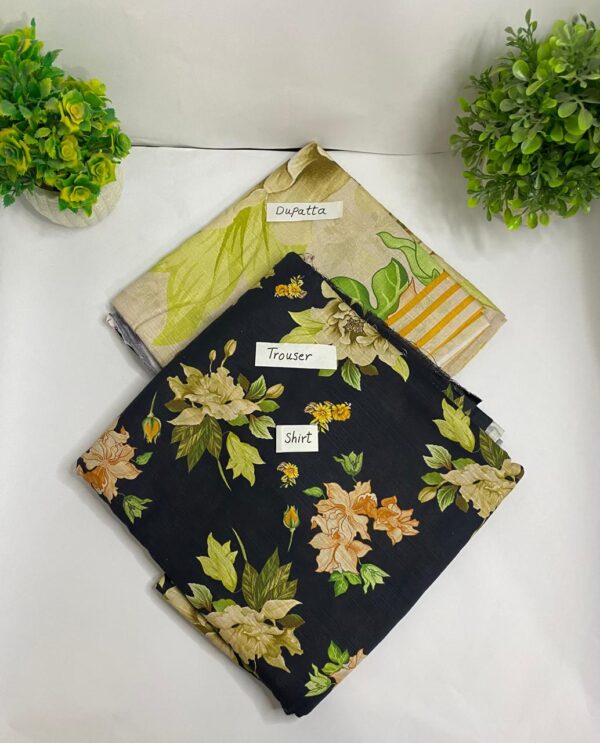 Digital Khaddar All Over Print 3pc Suit (Unstitched) - Image 2