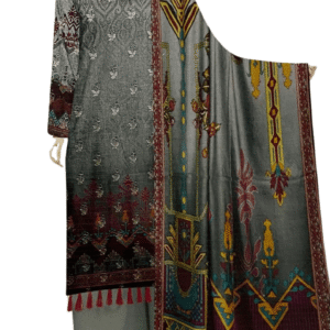 Digital Dhanak 3pc Suit (Unstitched)