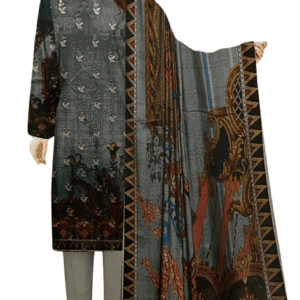 Digital Dhanak 3pc Suit (Unstitched)