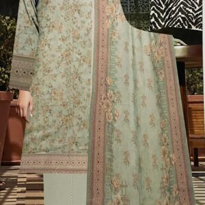 Digital Print Dhanak Unstitched 3pc Suit (Mother Collection)