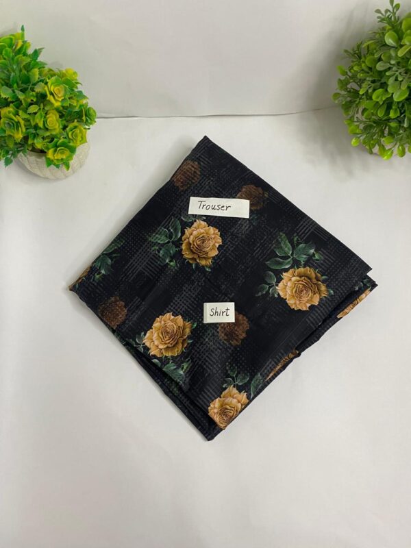 Superior Printed Shit and Trouser 2pc (Unstitched) - Image 2