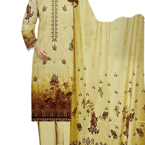 Digital Karandi 3pc Suit (Unstitched)
