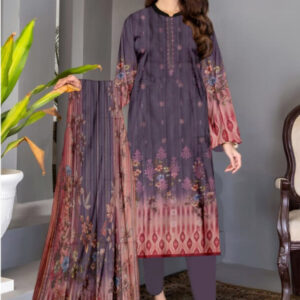 Digital Print Lawn 3pc Suit (Unstitched)