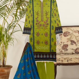 Digital Lawn 3 piece (Unstitched)