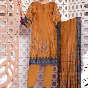 Digital Print Lawn 3pc Suit (Unstitched)
