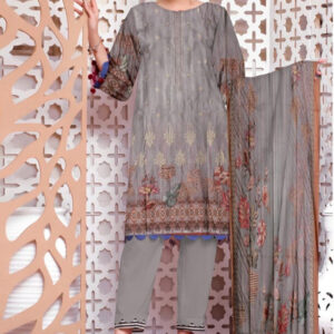 Digital Print Lawn 3pc Suit (Unstitched)