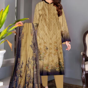 Digital Print Lawn 3pc Suit (Unstitched)