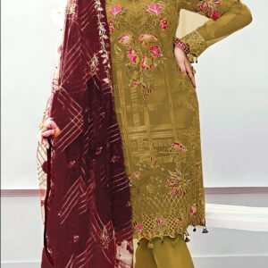 EMBROIDERED LAWN 3PC SUIT (Unstitched)